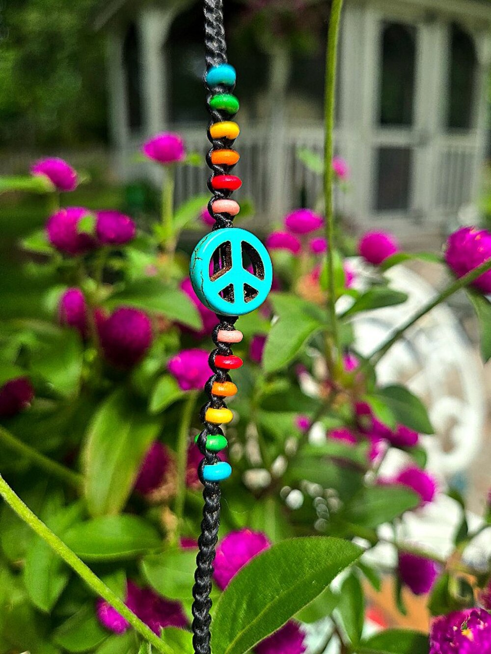 Peace sign bracelet